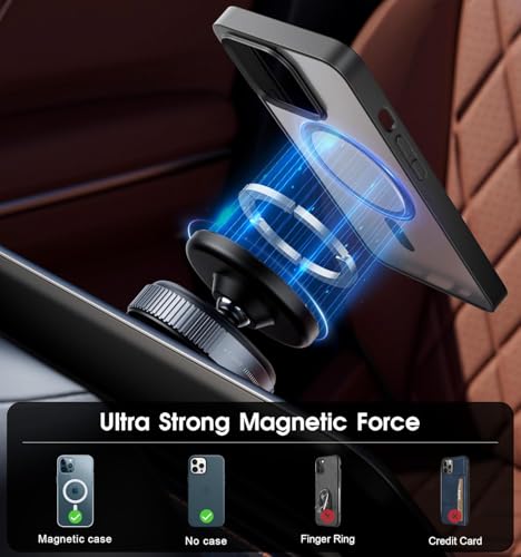 Magnetic Car Phone Holder – Ultra Vacuum Suction Mount | Strong Magnetic Grip | 360° Adjustable | Universal Dashboard Mount