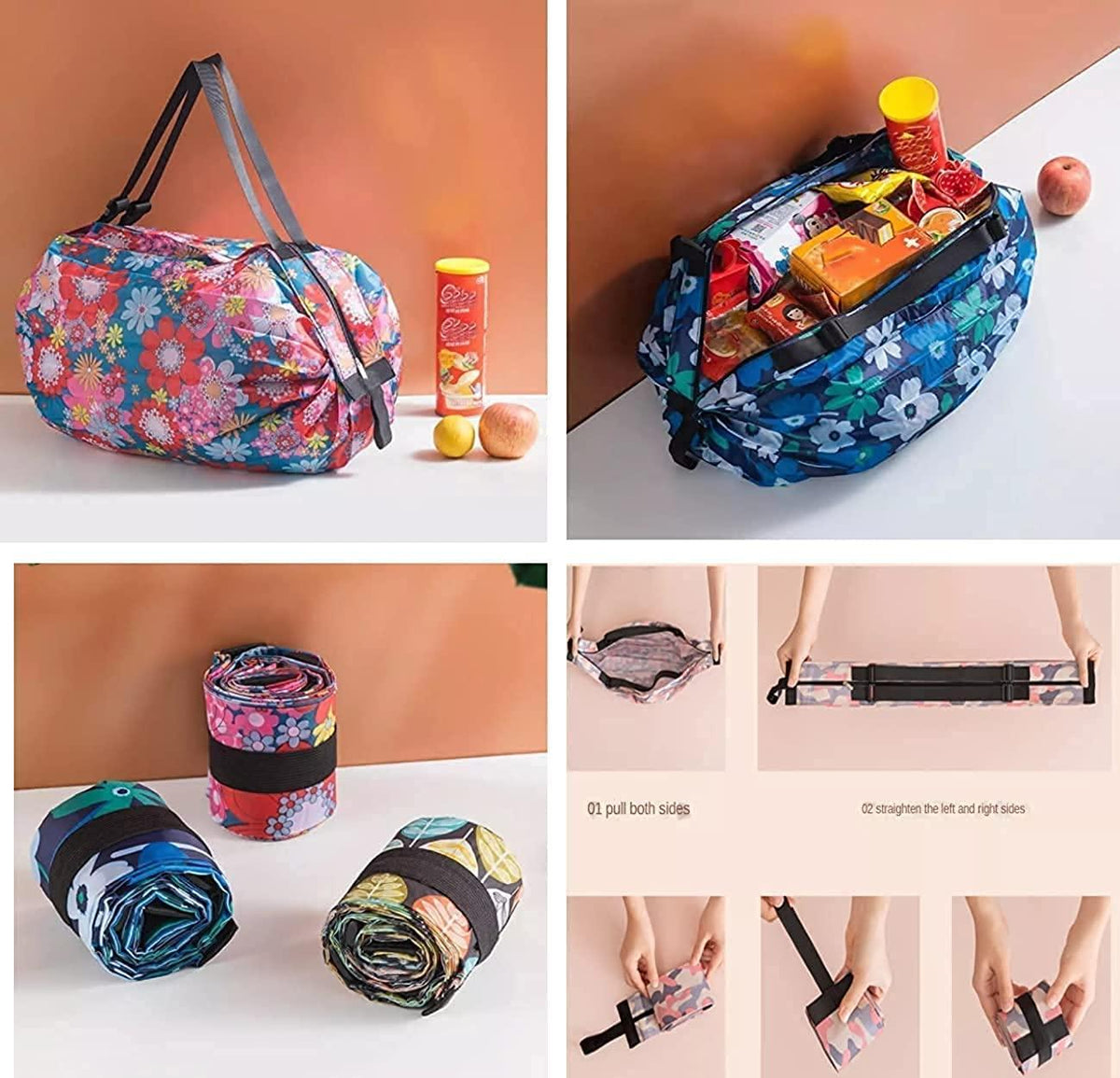 Foldable Waterproof Shopping Handbag – BUY 1, GET 1 FREE!