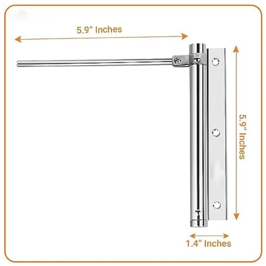 Stainless Steel Automatic Door Closer – Heavy Duty Hydraulic for Home, Office