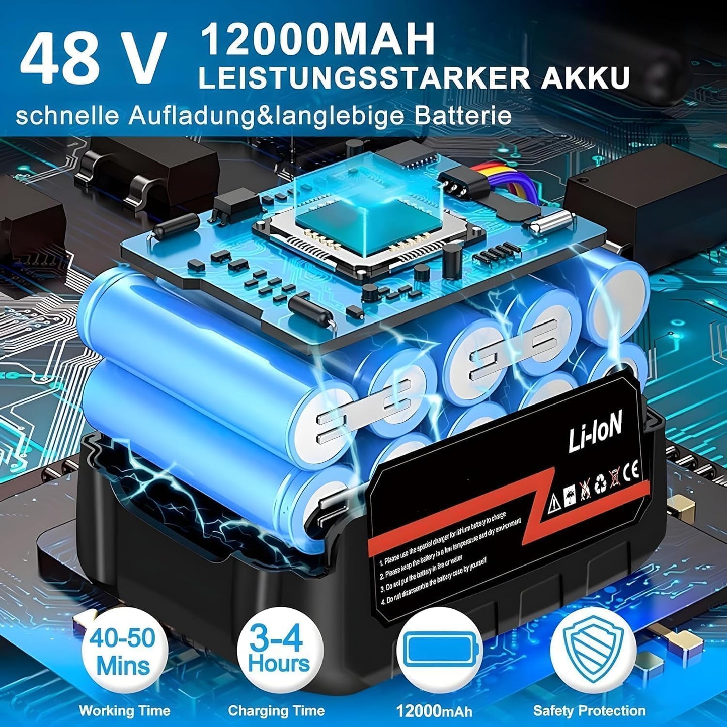 Top Quality Wireless High-Pressure Washer Gun with Dual 48V Long Lasting Batteries – Cordless Jet Spray for Car, Bike & Home Cleaning