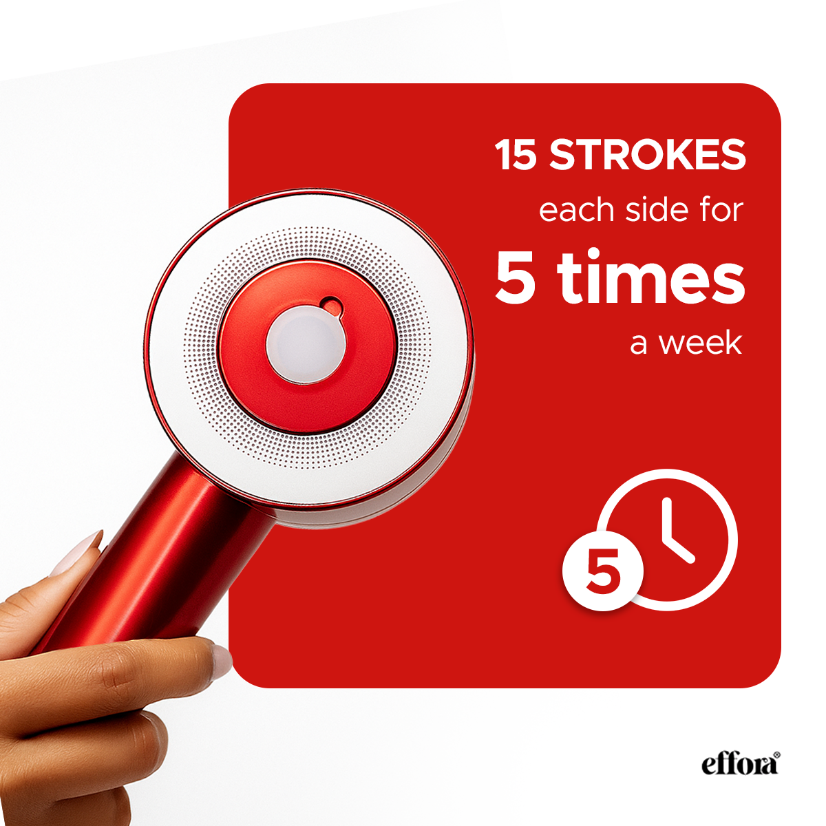 Effora's 3-1 Red Light Therapy Scalp Massager | 6 Months Warranty