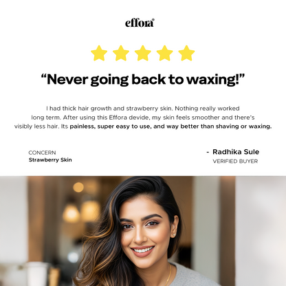 Effora's IPL Laser Hair Removal Handset for Face & Body | 6 Months Warranty