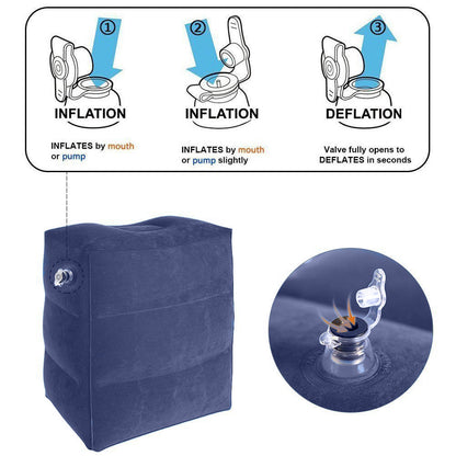 Inflatable Foot Rest Pillow