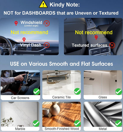 Magnetic Car Phone Holder – Ultra Vacuum Suction Mount | Strong Magnetic Grip | 360° Adjustable | Universal Dashboard Mount