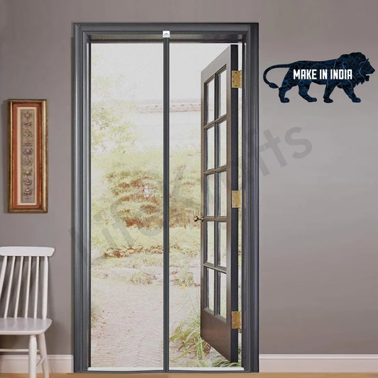 Polyester Magnetic Mosquito Net for Door – Black