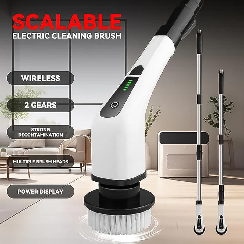9 IN 1 CORDLESS ELECTRIC SPIN SCRUBBER