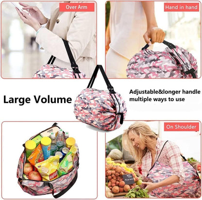 Foldable Waterproof Shopping Handbag – BUY 1, GET 1 FREE!