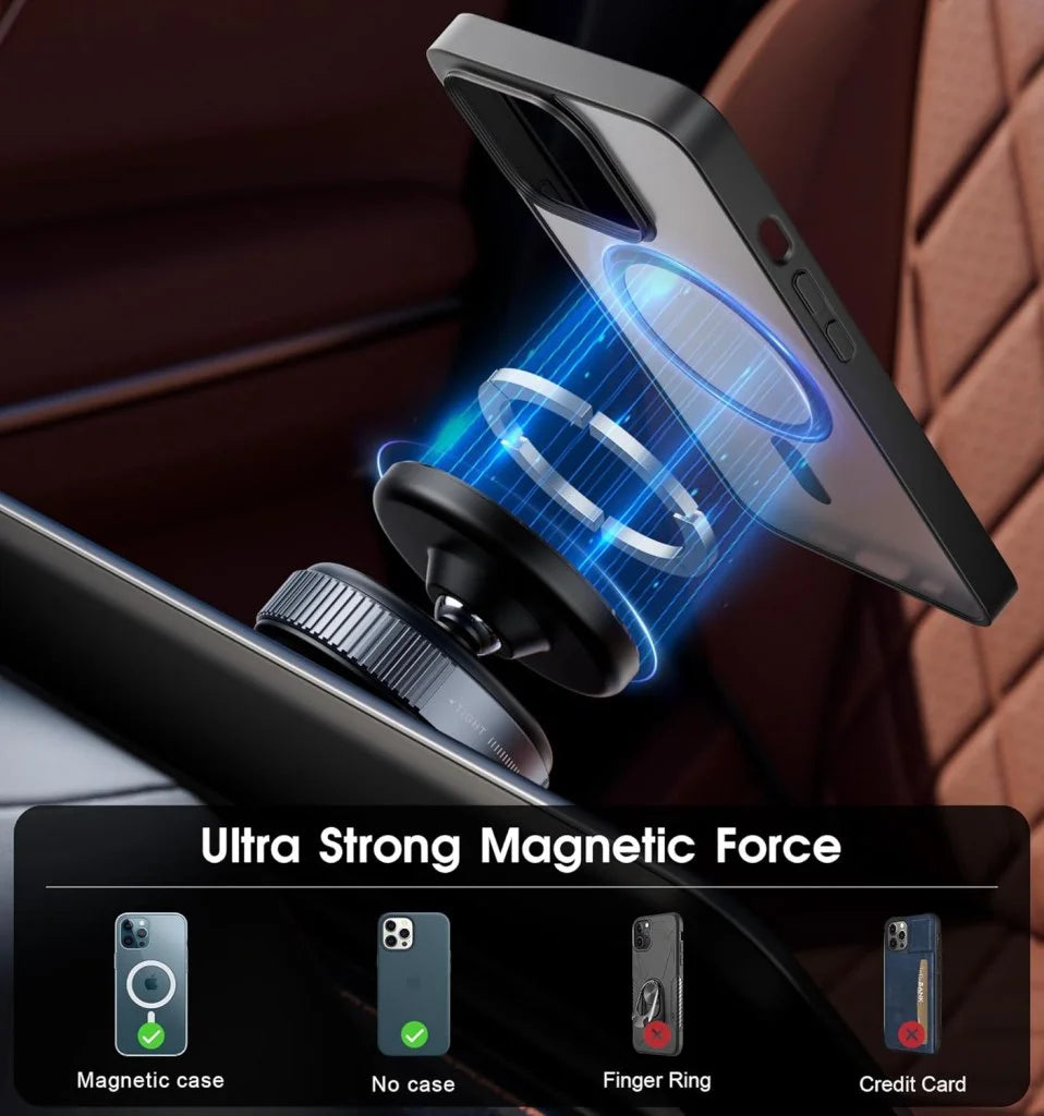 360° vacuum magnetic phone holder