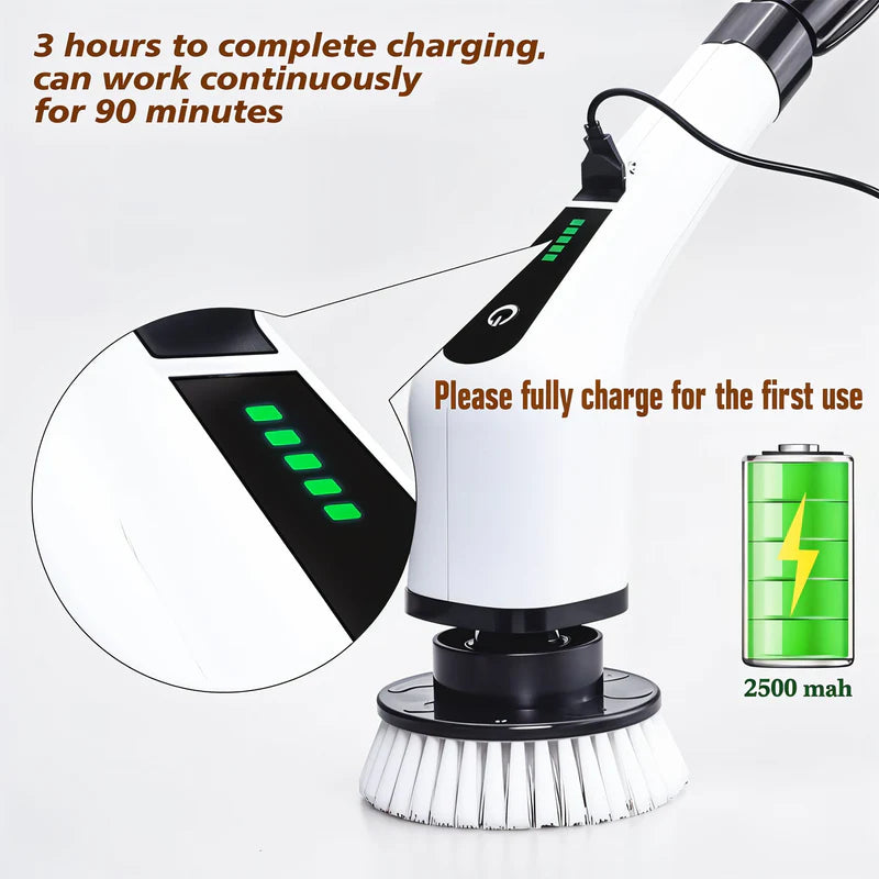9 IN 1 CORDLESS ELECTRIC SPIN SCRUBBER