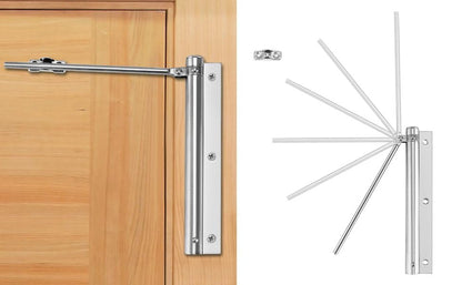 Stainless Steel Automatic Door Closer – Heavy Duty Hydraulic for Home, Office