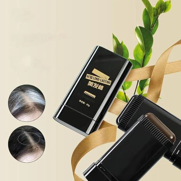 White Hair Covering Stick Black