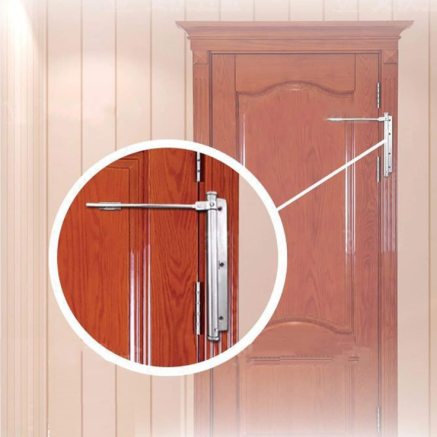 Stainless Steel Automatic Door Closer – Heavy Duty Hydraulic for Home, Office