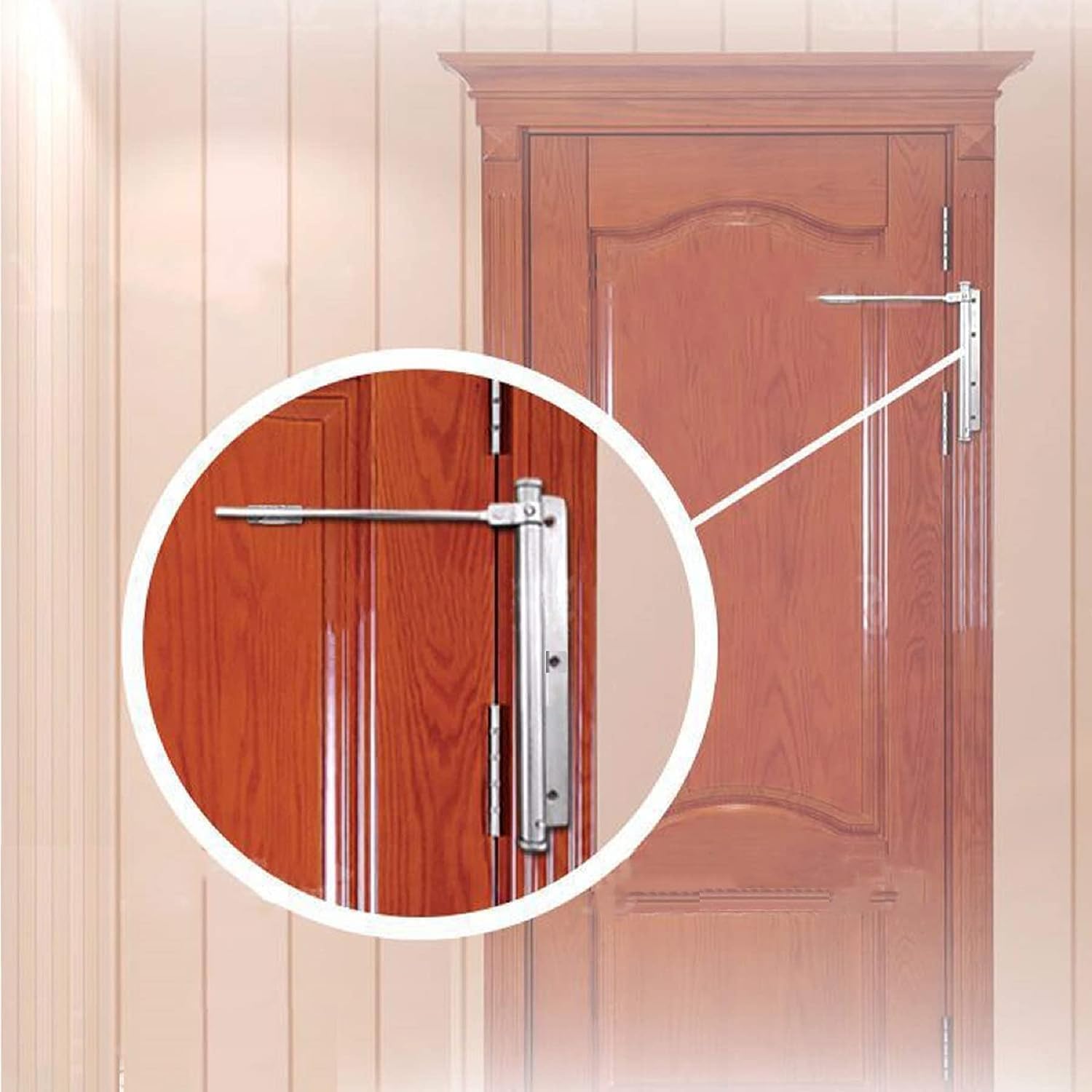 Stainless Steel Automatic Door Closer – Heavy Duty Hydraulic for Home, Office