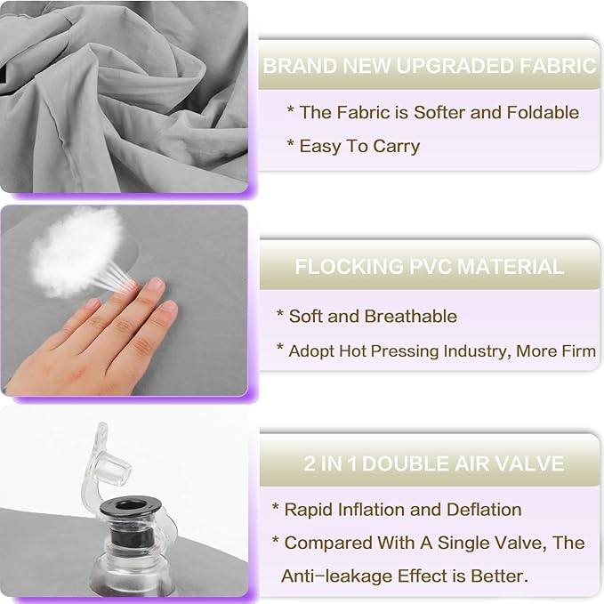 Inflatable Foot Rest Pillow