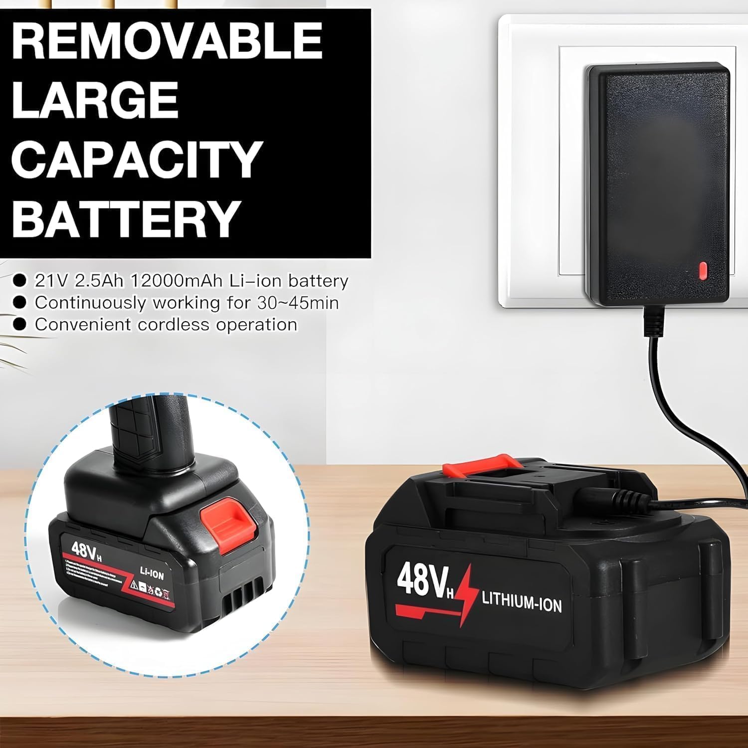 Top Quality Wireless High-Pressure Washer Gun with Dual 48V Long Lasting Batteries – Cordless Jet Spray for Car, Bike & Home Cleaning