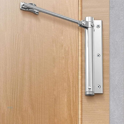 Automatic Self-Closing Stopper for Hinged Doors