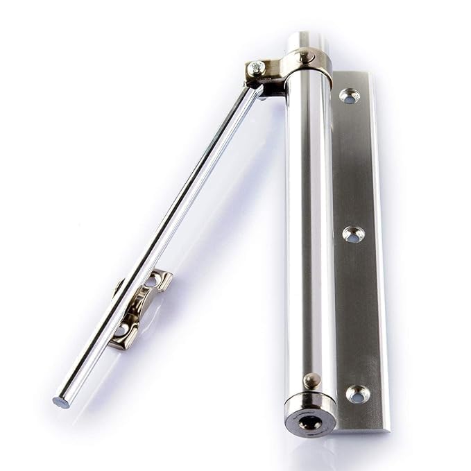 Automatic Self-Closing Stopper for Hinged Doors