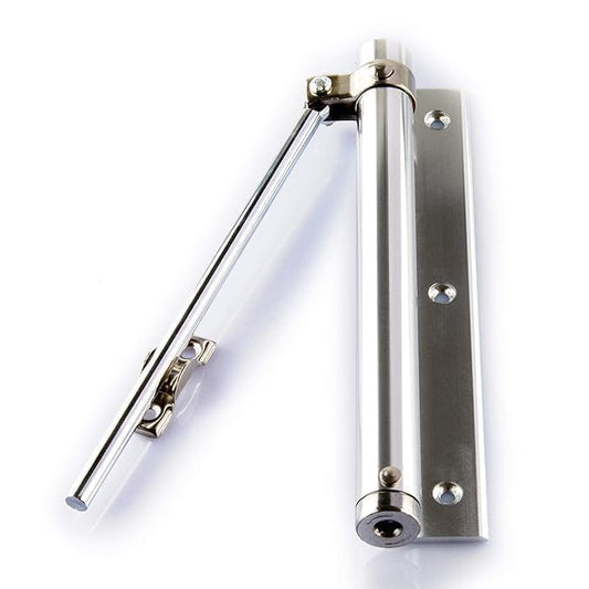 Automatic Self-Closing Stopper for Hinged Doors