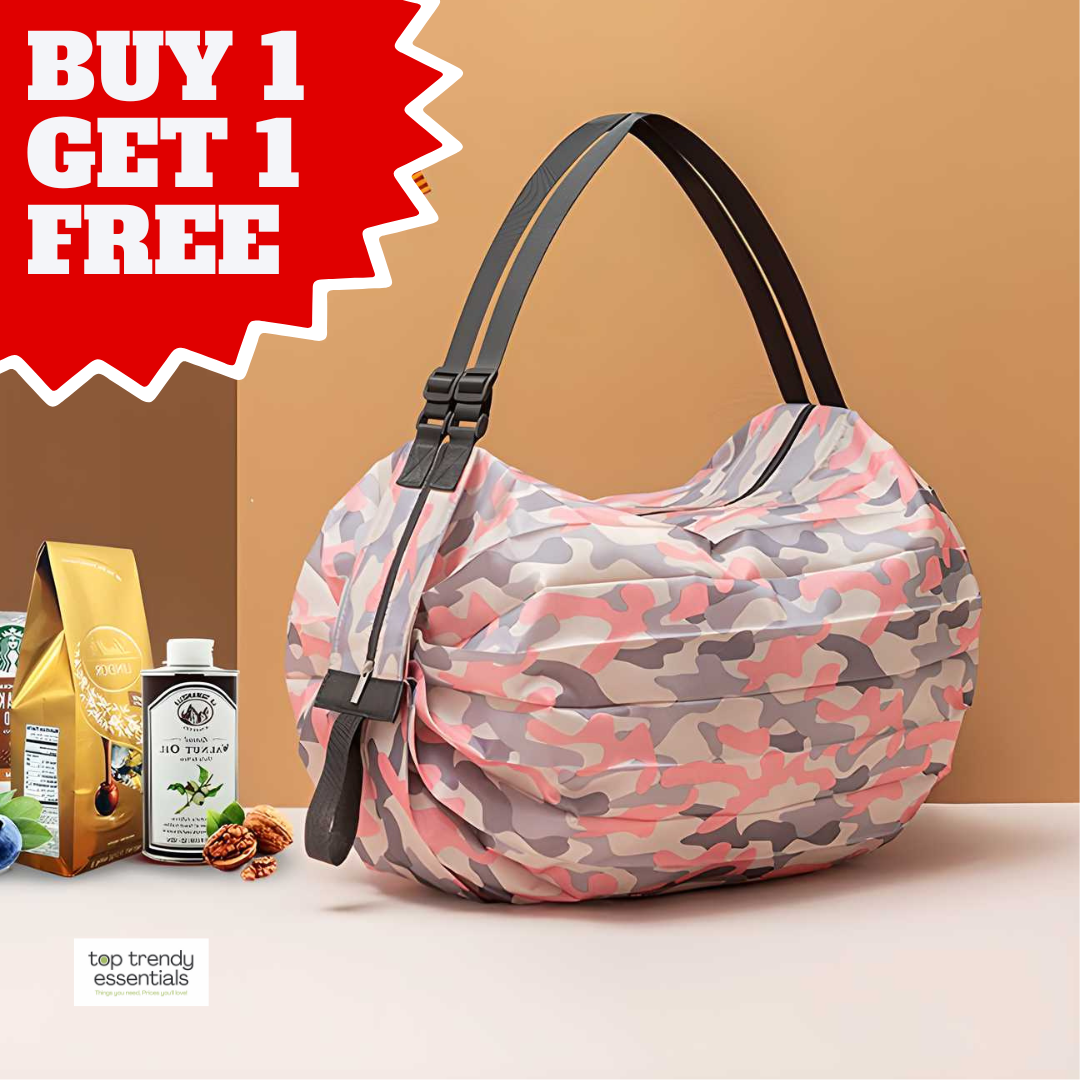 Foldable Waterproof Shopping Handbag – BUY 1, GET 1 FREE!