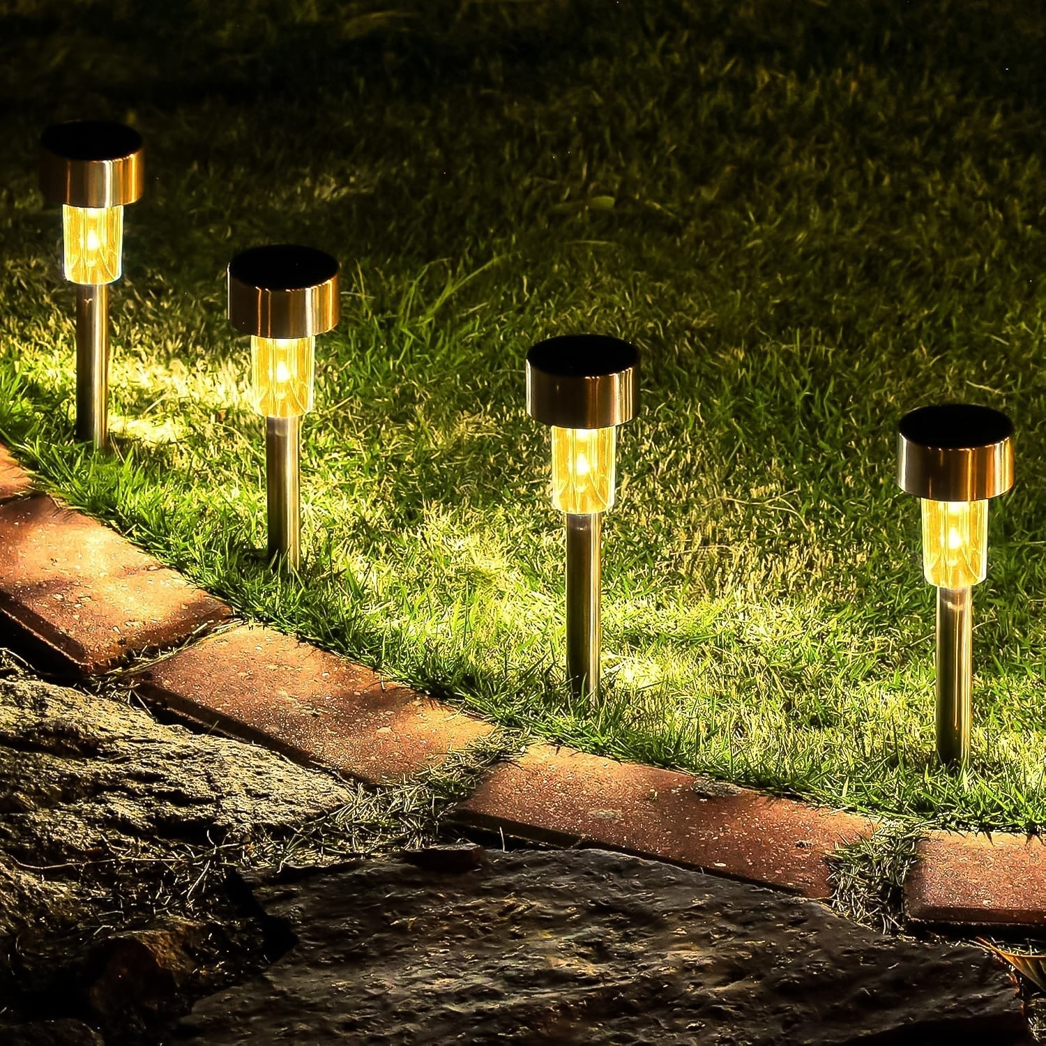 Solar-Powered Garden Pathway Lights (Set of 2) – BUY 1 SET, GET 2 SETS FREE!