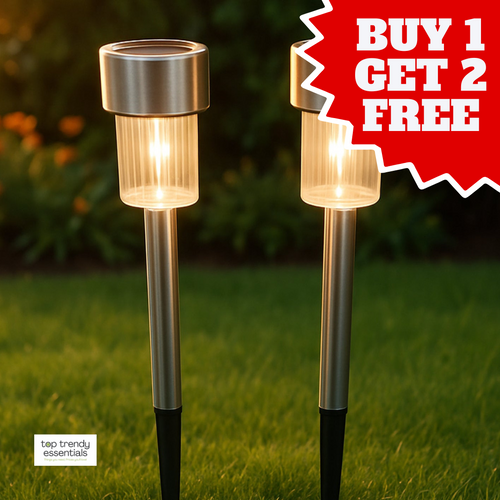 Solar-Powered Garden Pathway Lights (Set of 2) – BUY 1 SET, GET 2 SETS FREE!